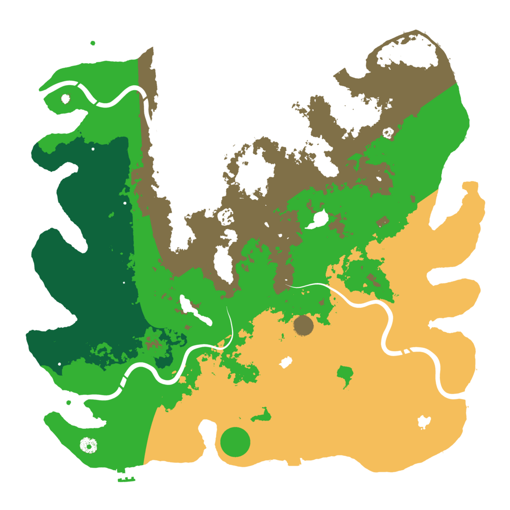 Biome Rust Map: Procedural Map, Size: 4500, Seed: 438275761