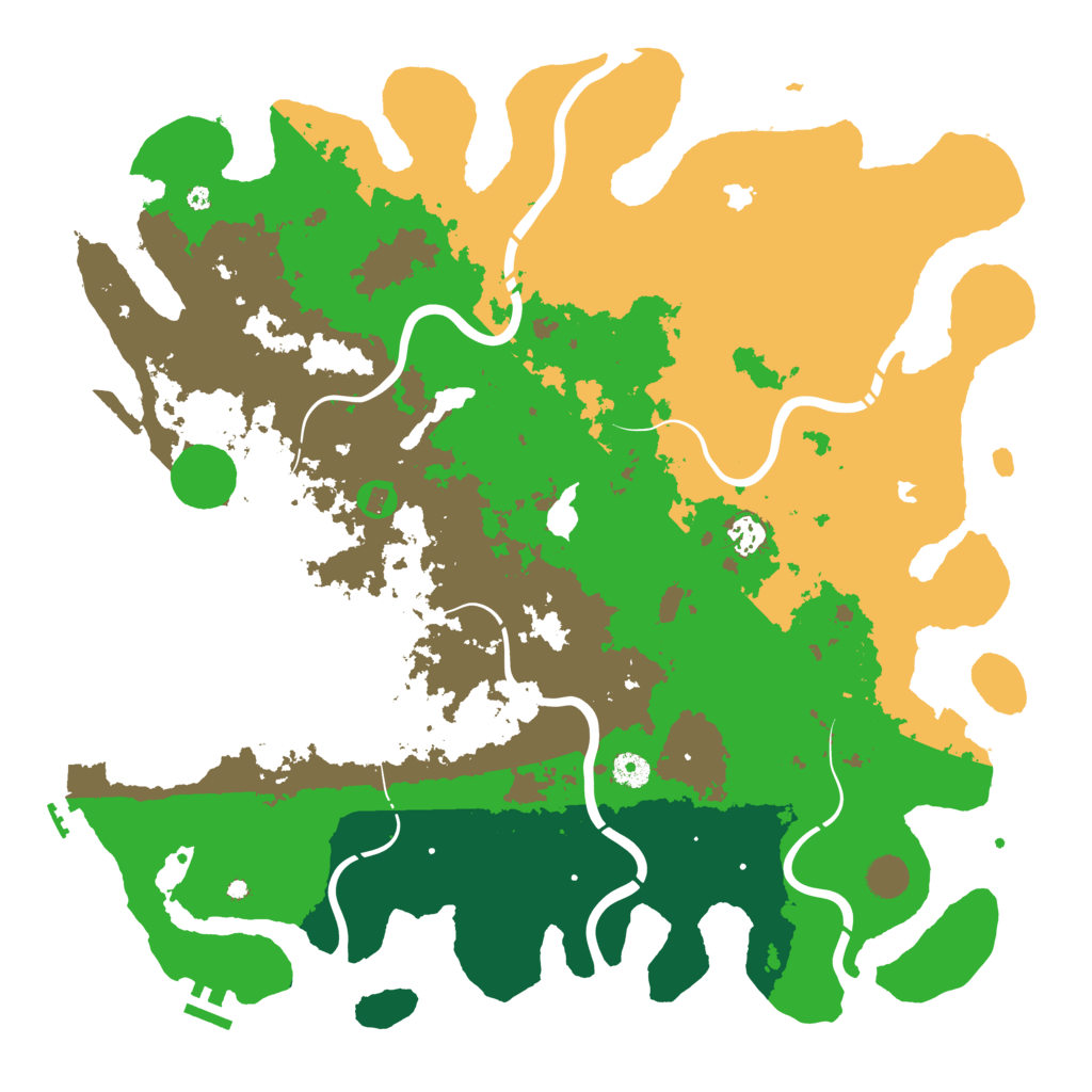 Biome Rust Map: Procedural Map, Size: 4500, Seed: 1421306345