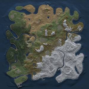 Thumbnail Rust Map: Procedural Map, Size: 4500, Seed: 431234, 17 Monuments