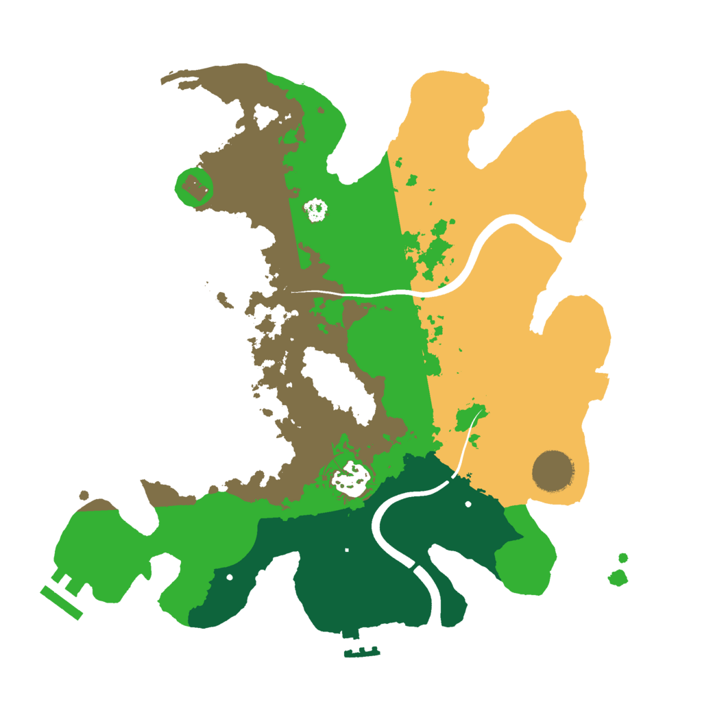 Biome Rust Map: Procedural Map, Size: 3000, Seed: 529886555