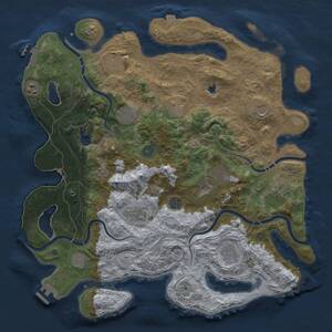 Thumbnail Rust Map: Procedural Map, Size: 4250, Seed: 24856, 19 Monuments