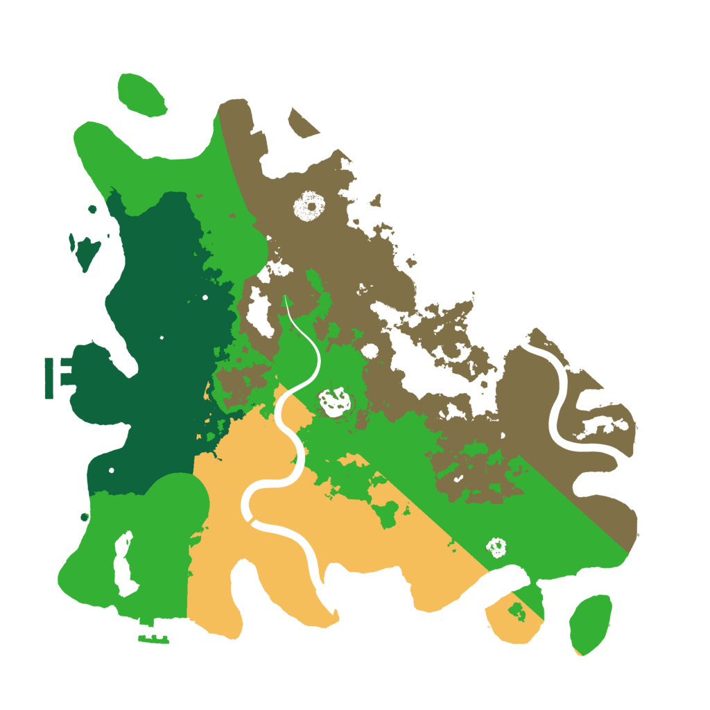 Biome Rust Map: Procedural Map, Size: 3500, Seed: 3654781
