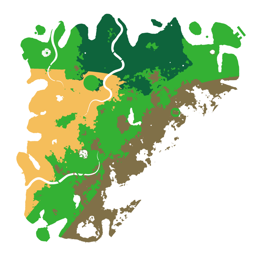 Biome Rust Map: Procedural Map, Size: 4500, Seed: 4936666