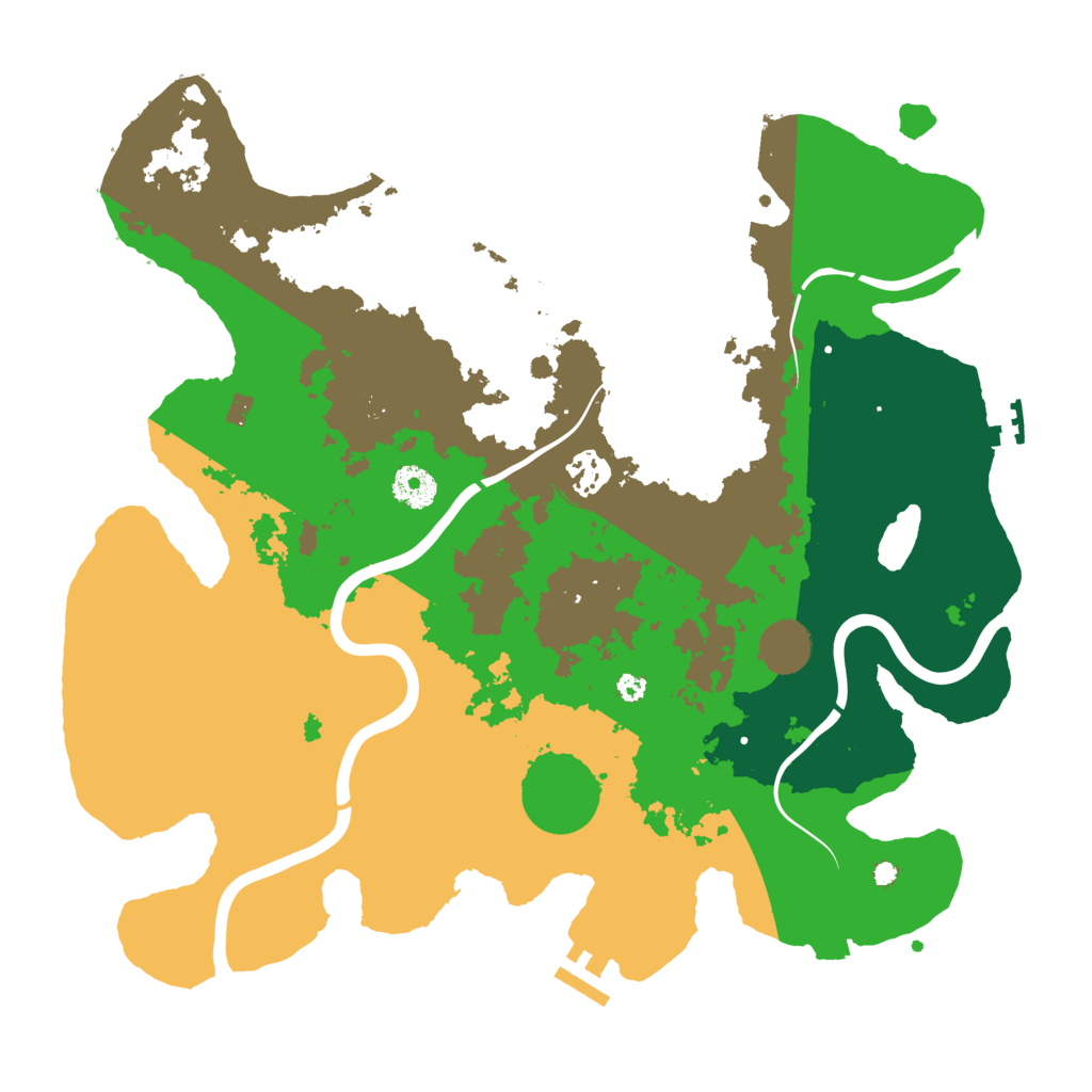 Biome Rust Map: Procedural Map, Size: 3750, Seed: 921433461
