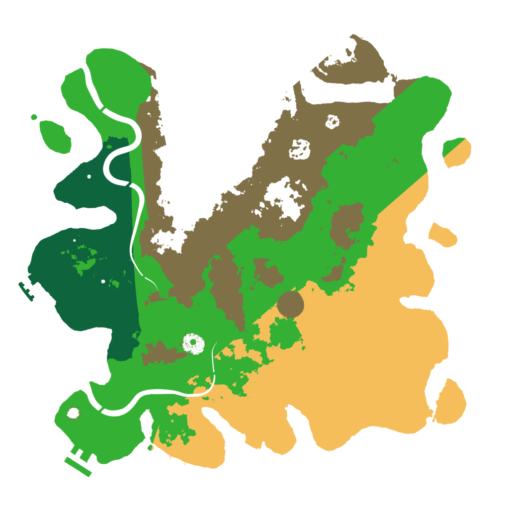 Biome Rust Map: Procedural Map, Size: 3500, Seed: 1671266868