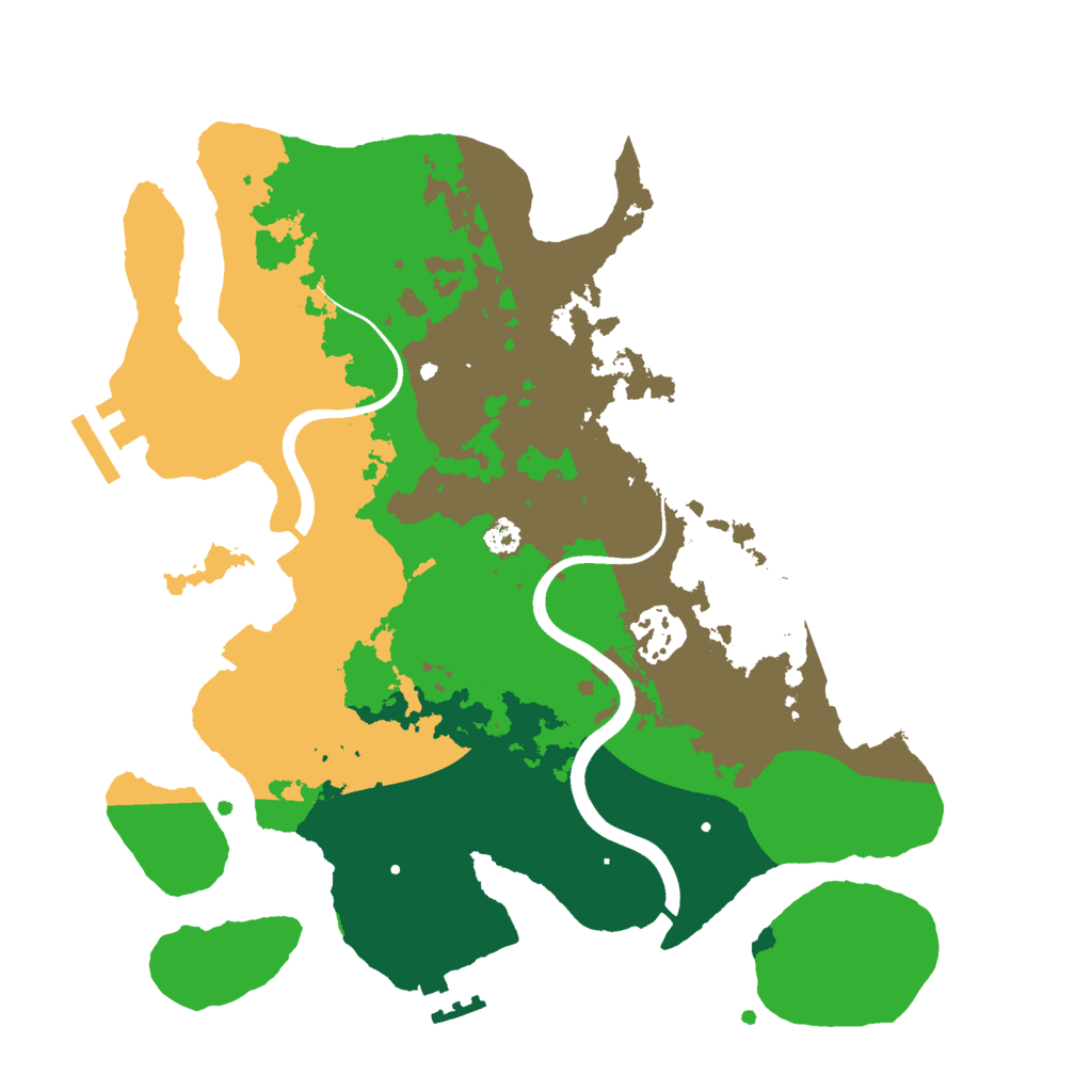 Biome Rust Map: Procedural Map, Size: 3000, Seed: 5029143
