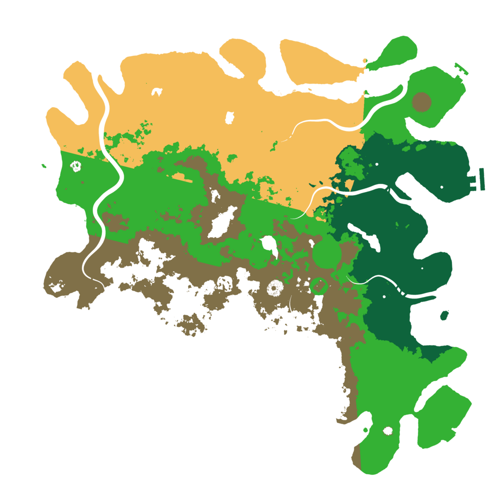 Biome Rust Map: Procedural Map, Size: 4500, Seed: 461259110