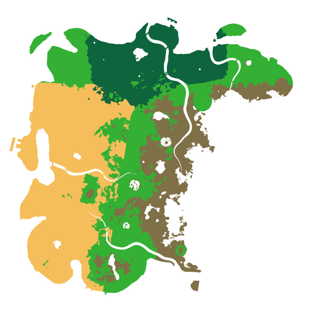 Biome Rust Map: Procedural Map, Size: 4500, Seed: 807405672