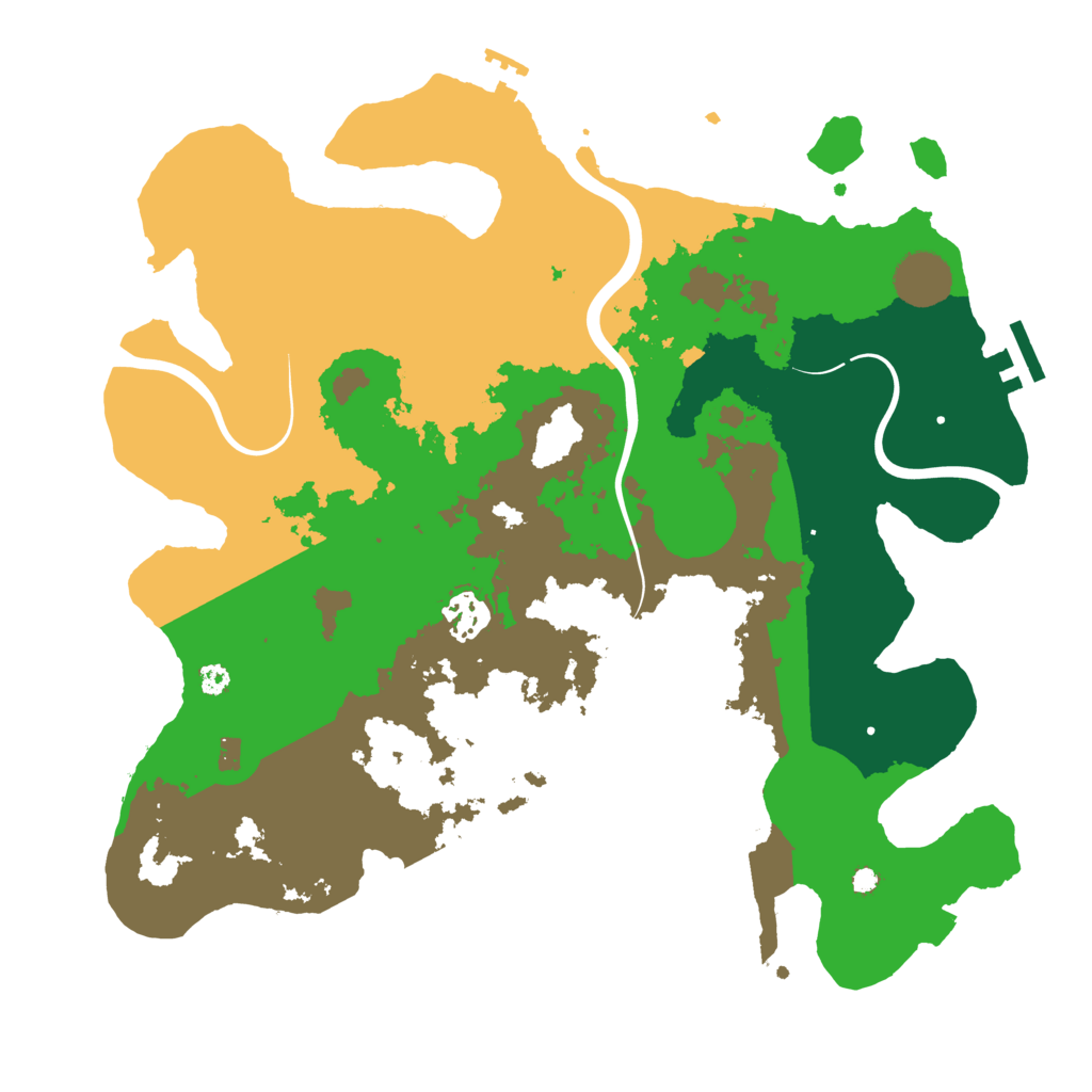 Biome Rust Map: Procedural Map, Size: 3500, Seed: 1050612817