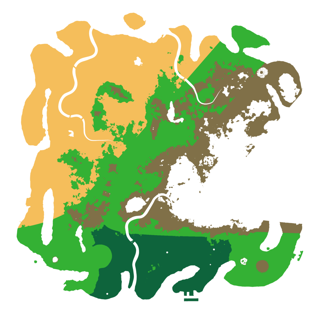 Biome Rust Map: Procedural Map, Size: 4500, Seed: 1739184776