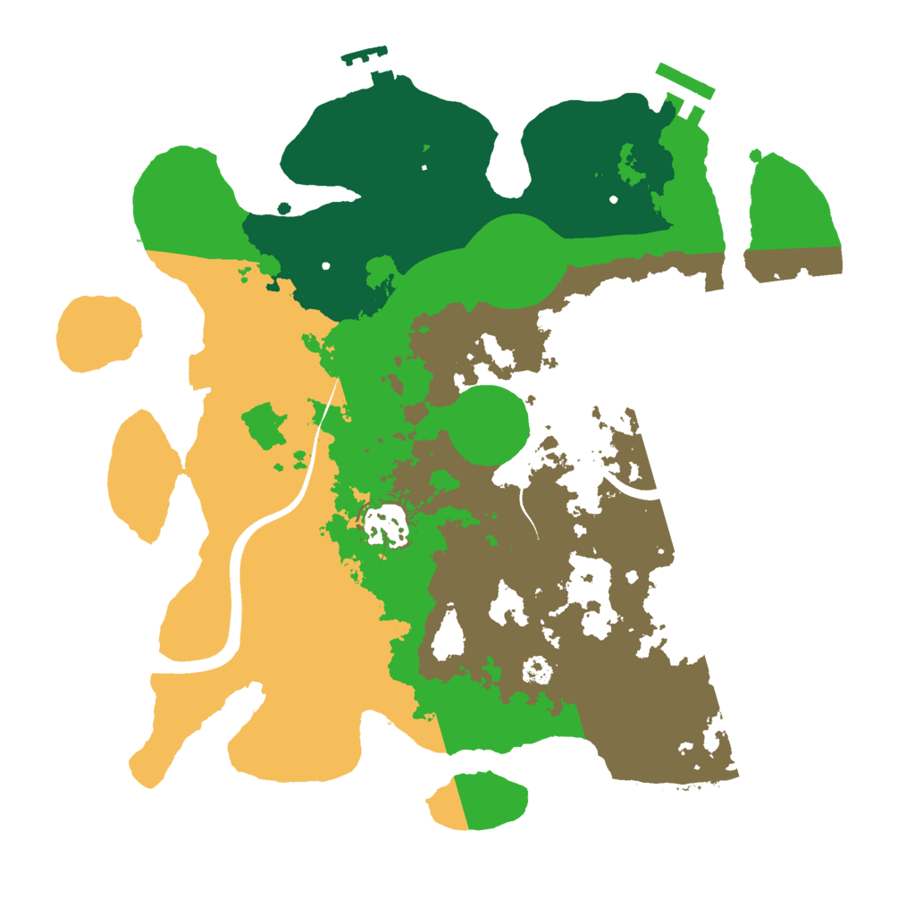 Biome Rust Map: Procedural Map, Size: 3000, Seed: 1259455345