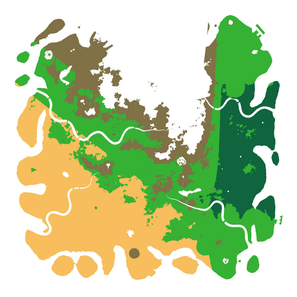 Biome Rust Map: Procedural Map, Size: 5000, Seed: 307284946