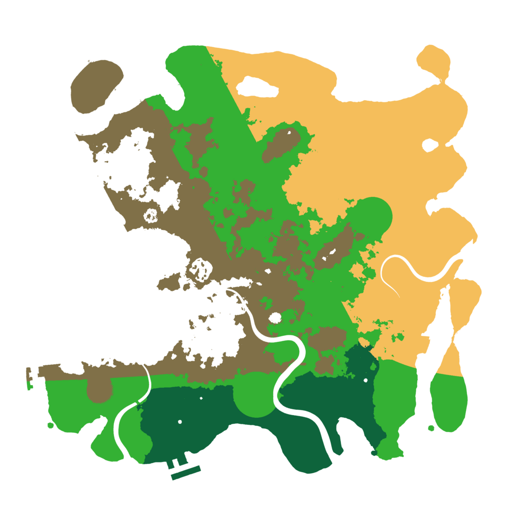 Biome Rust Map: Procedural Map, Size: 3500, Seed: 1920159704