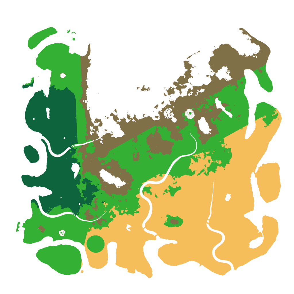 Biome Rust Map: Procedural Map, Size: 4500, Seed: 950818590