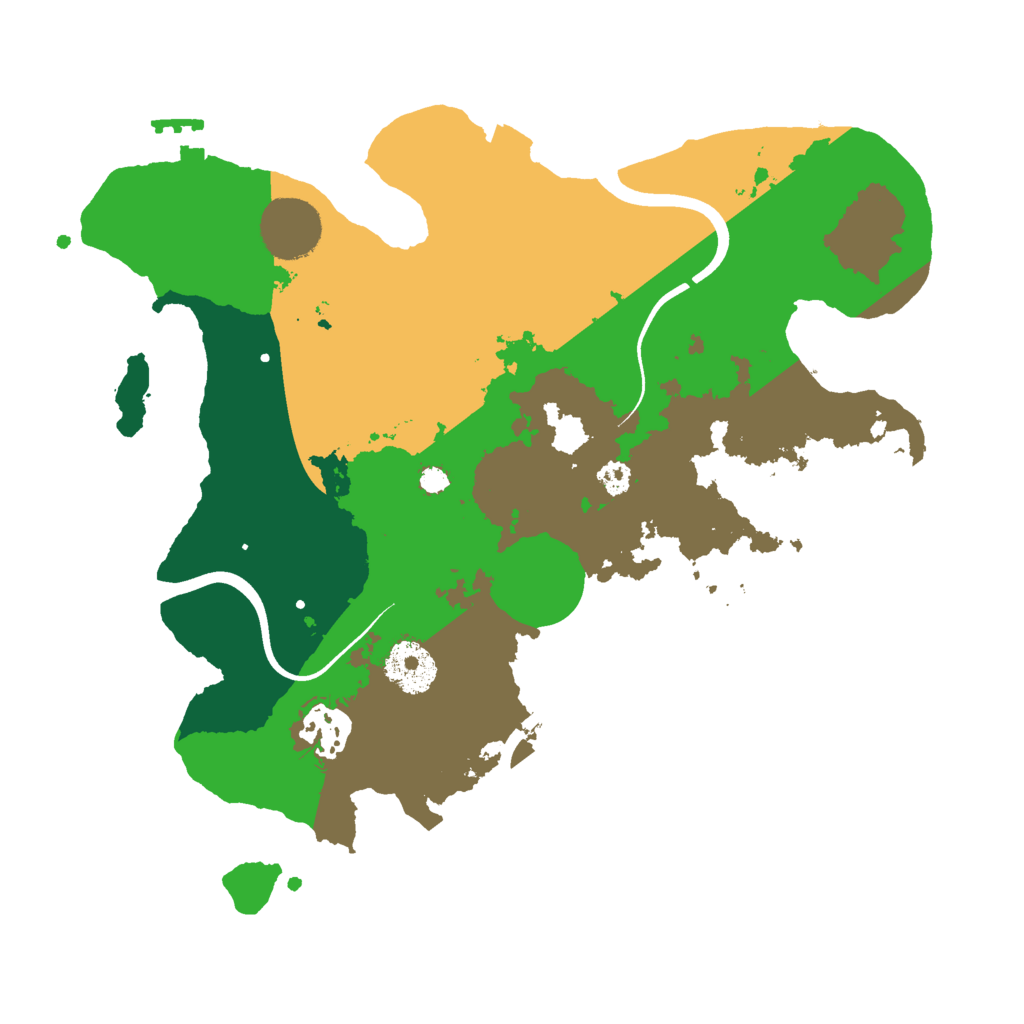 Biome Rust Map: Procedural Map, Size: 3000, Seed: 61136