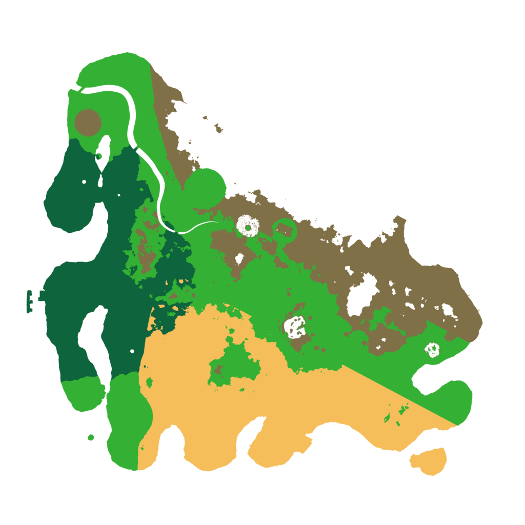 Biome Rust Map: Procedural Map, Size: 3500, Seed: 518513538