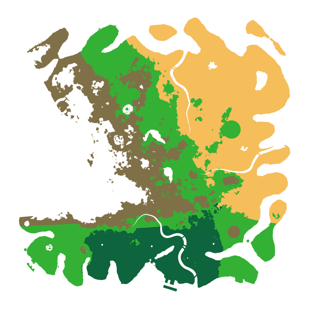 Biome Rust Map: Procedural Map, Size: 4500, Seed: 9172026