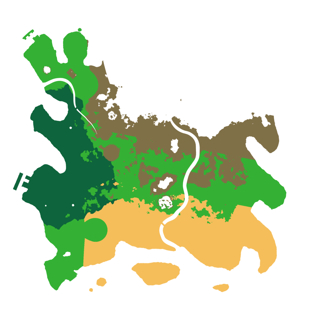 Biome Rust Map: Procedural Map, Size: 3500, Seed: 1086606418