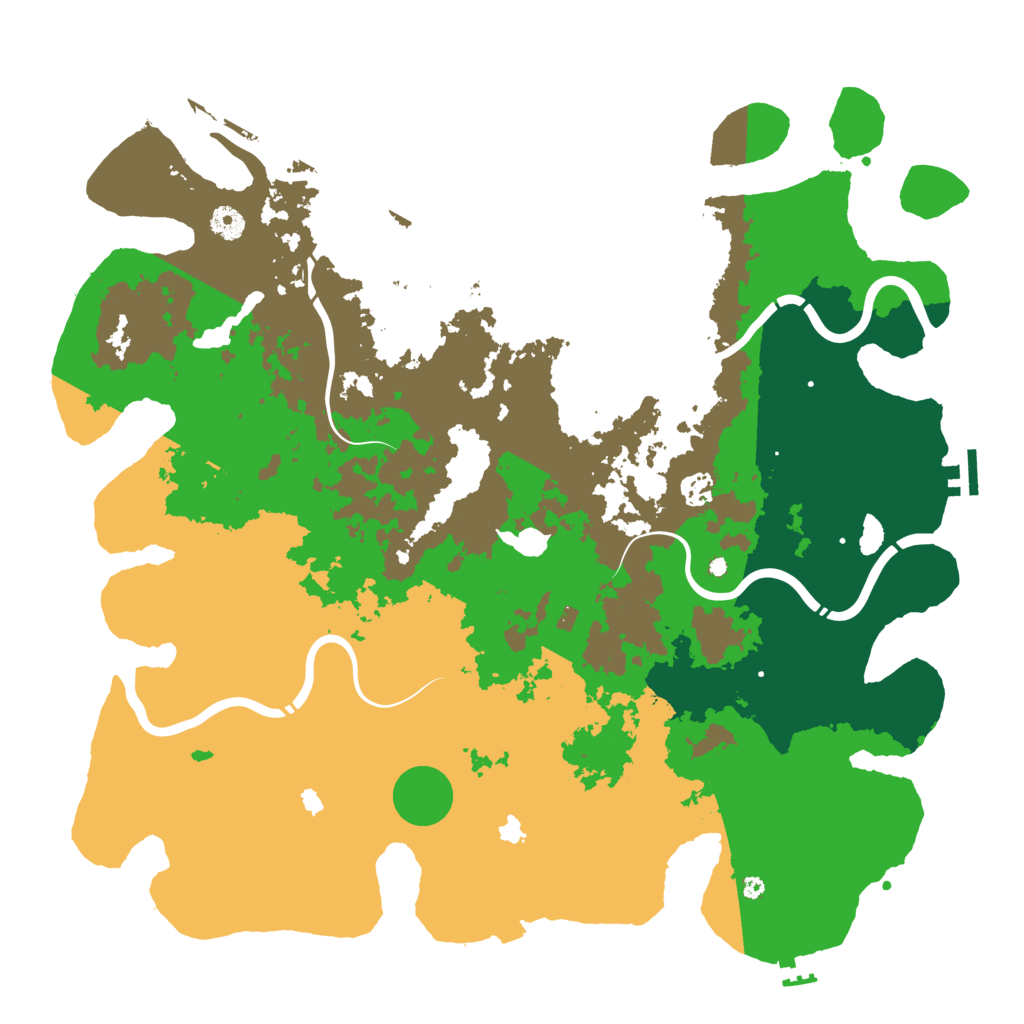 Biome Rust Map: Procedural Map, Size: 4500, Seed: 1720588492