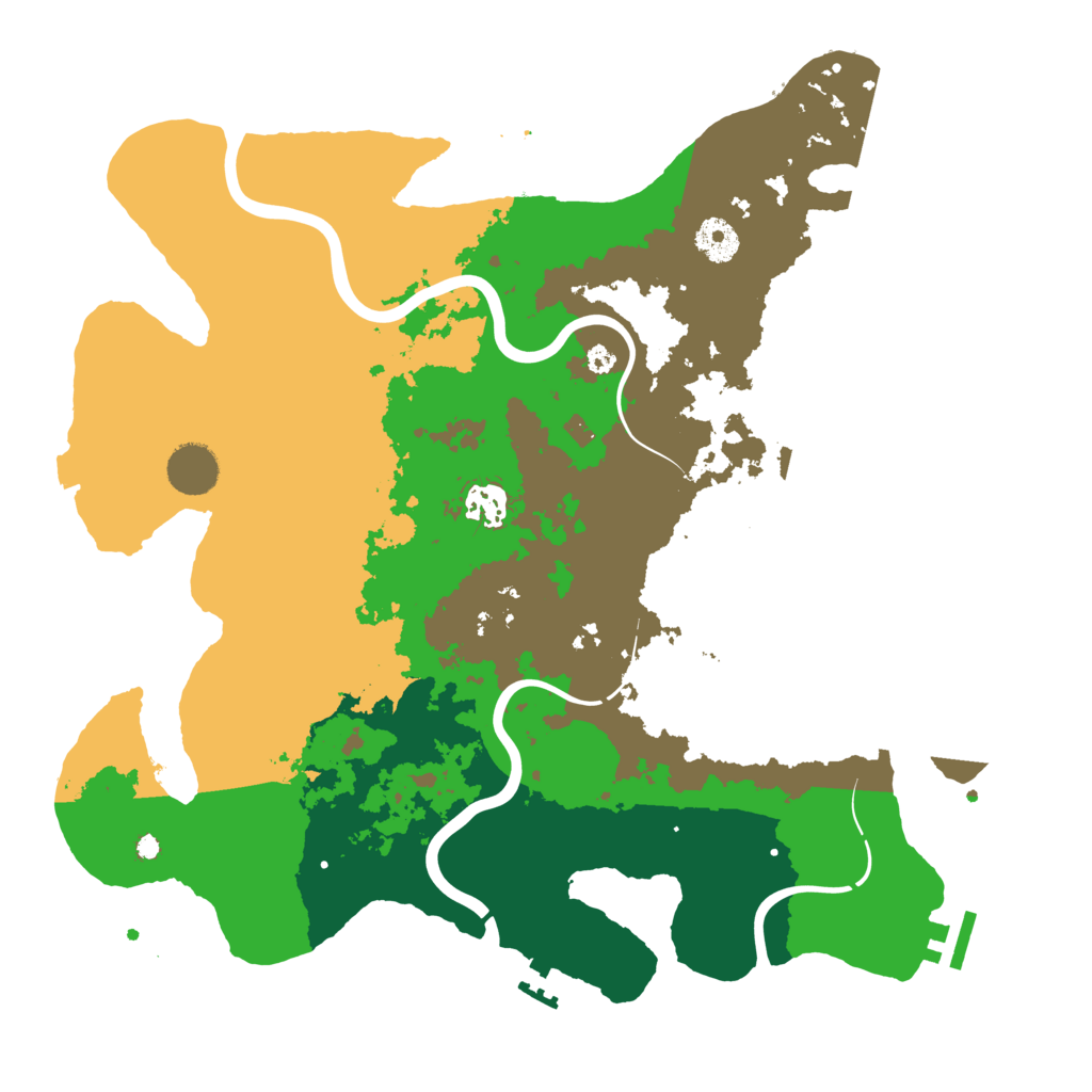 Biome Rust Map: Procedural Map, Size: 3750, Seed: 261001