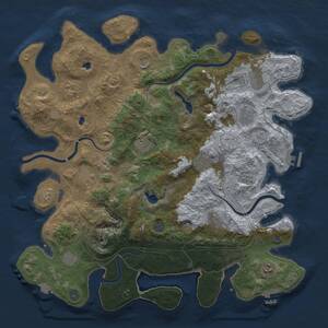 Thumbnail Rust Map: Procedural Map, Size: 4500, Seed: 1774852116, 19 Monuments