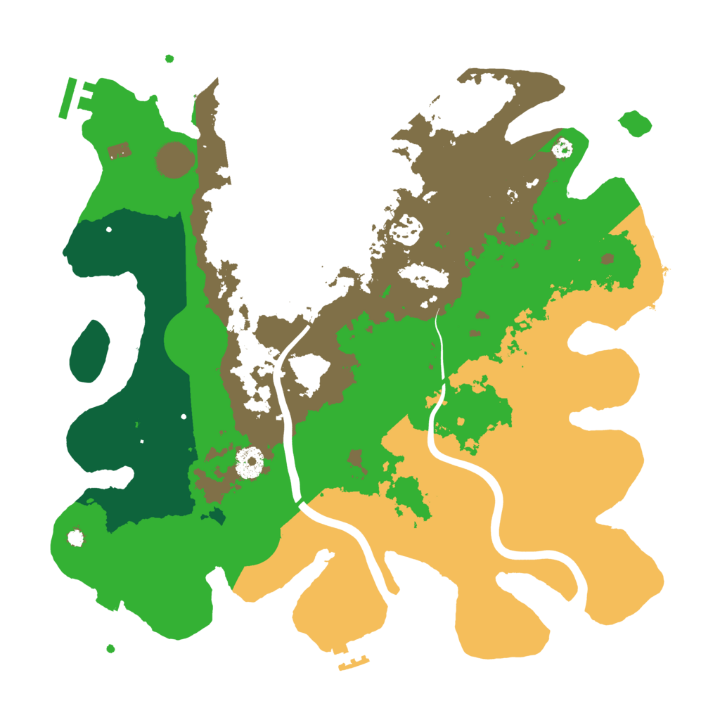 Biome Rust Map: Procedural Map, Size: 3500, Seed: 138876610