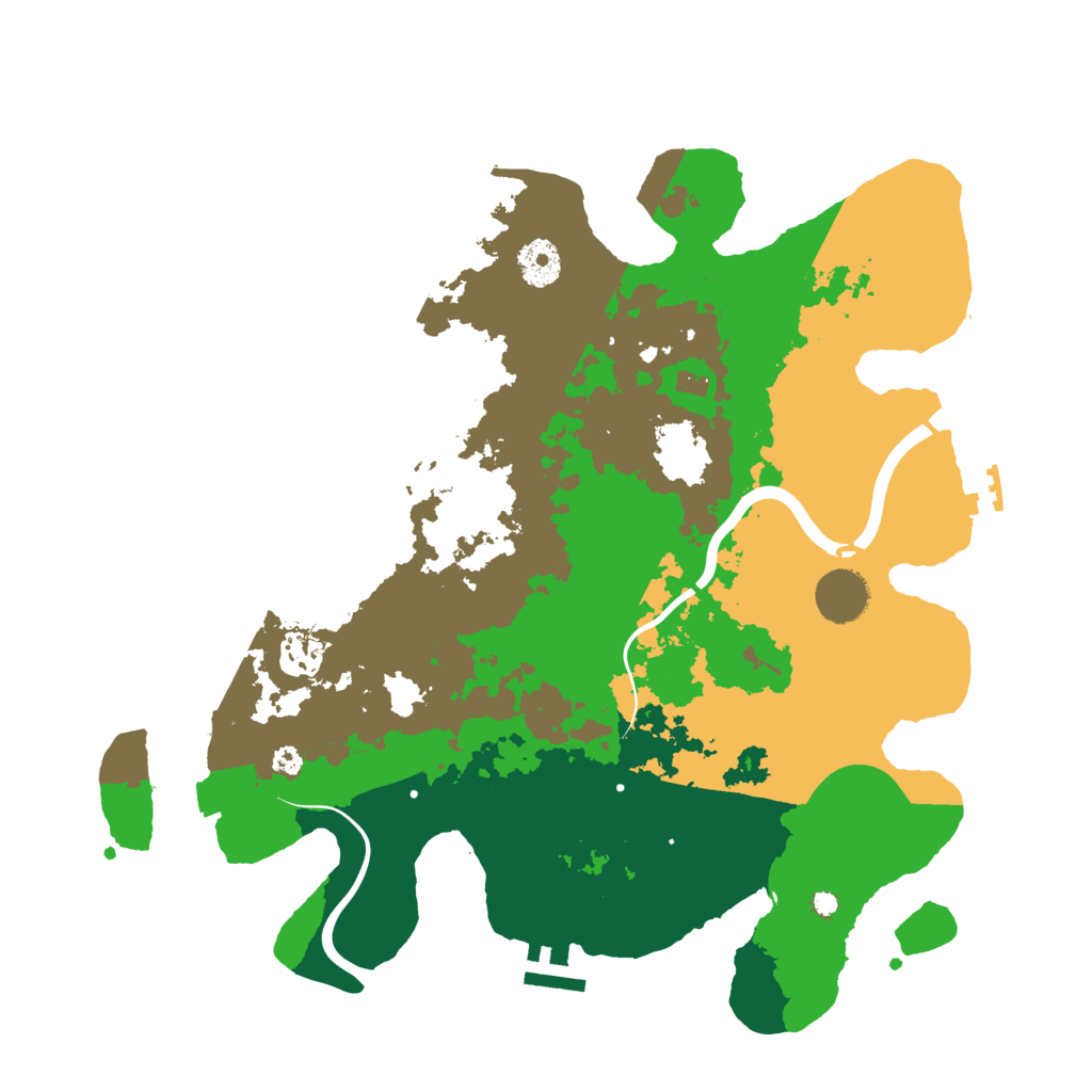 Biome Rust Map: Procedural Map, Size: 3600, Seed: 1026400872