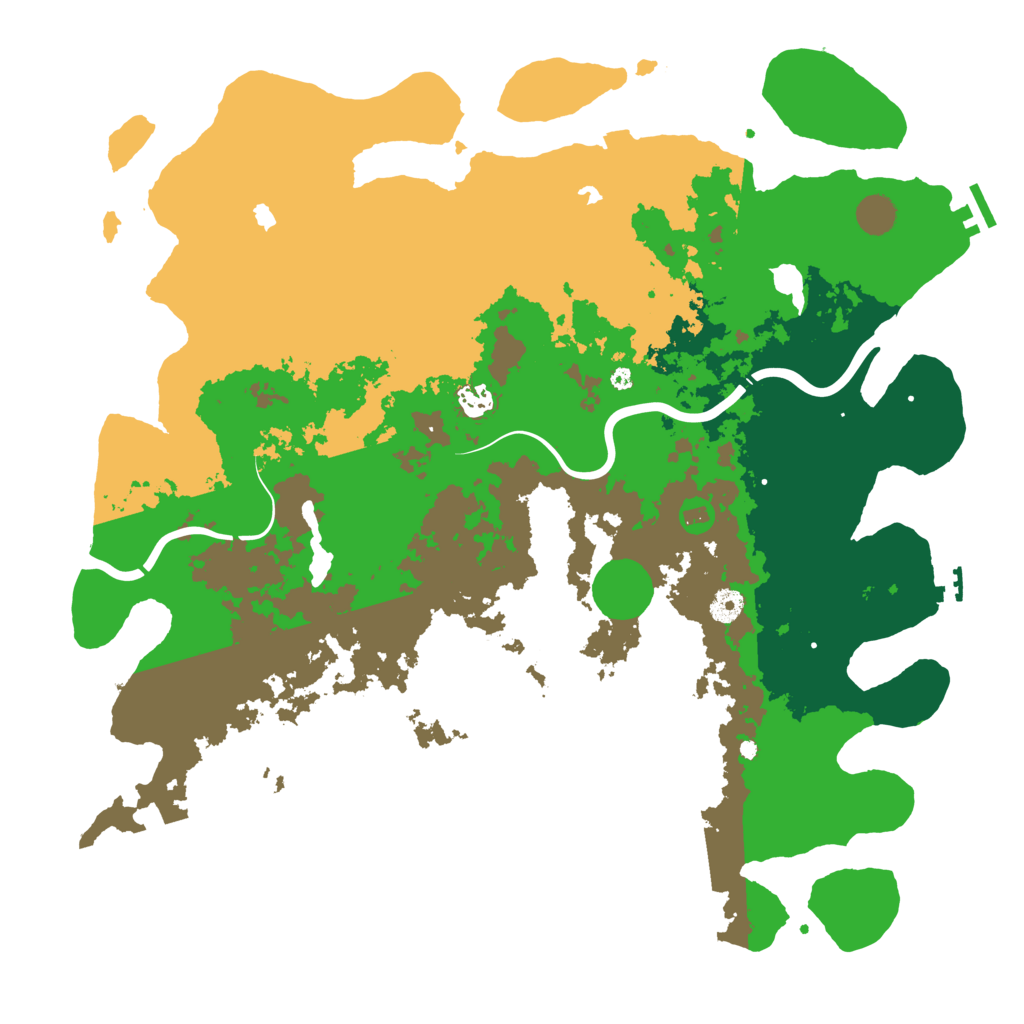 Biome Rust Map: Procedural Map, Size: 4500, Seed: 1799124602
