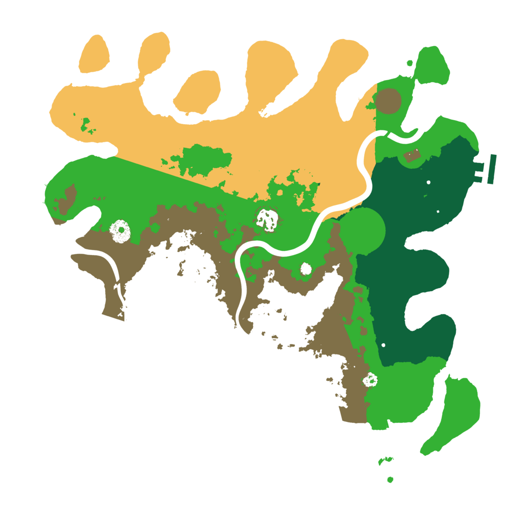 Biome Rust Map: Procedural Map, Size: 3500, Seed: 1030322721