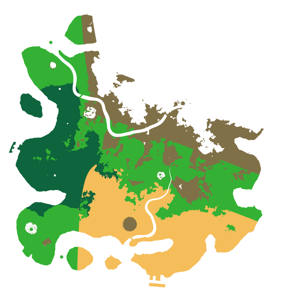 Biome Rust Map: Procedural Map, Size: 3700, Seed: 2140841258