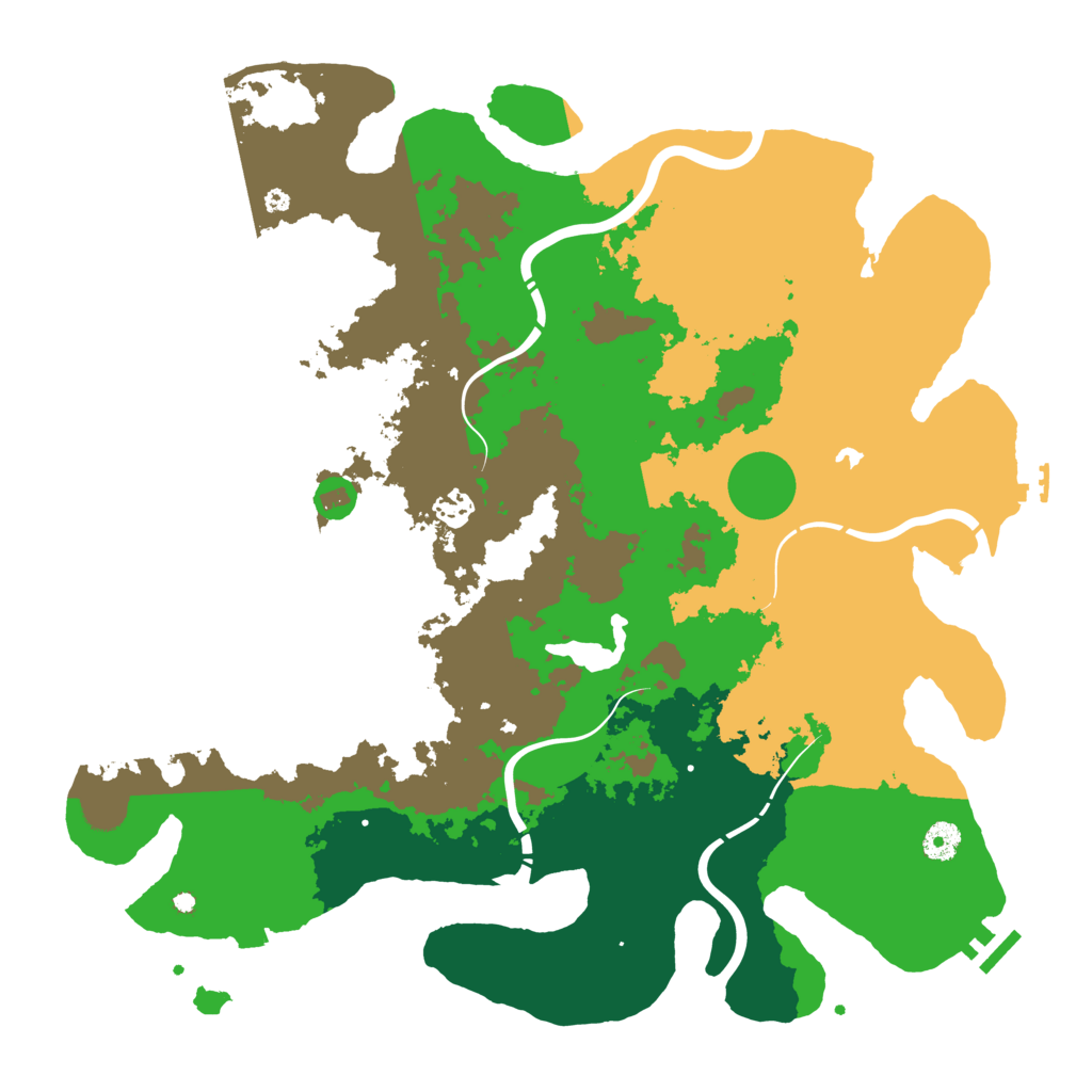 Biome Rust Map: Procedural Map, Size: 4250, Seed: 233130766