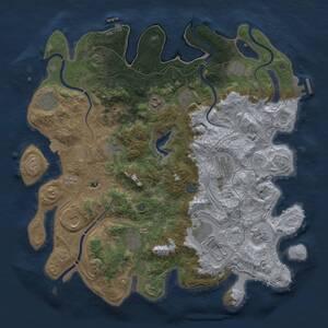 Thumbnail Rust Map: Procedural Map, Size: 4250, Seed: 1924127678, 17 Monuments