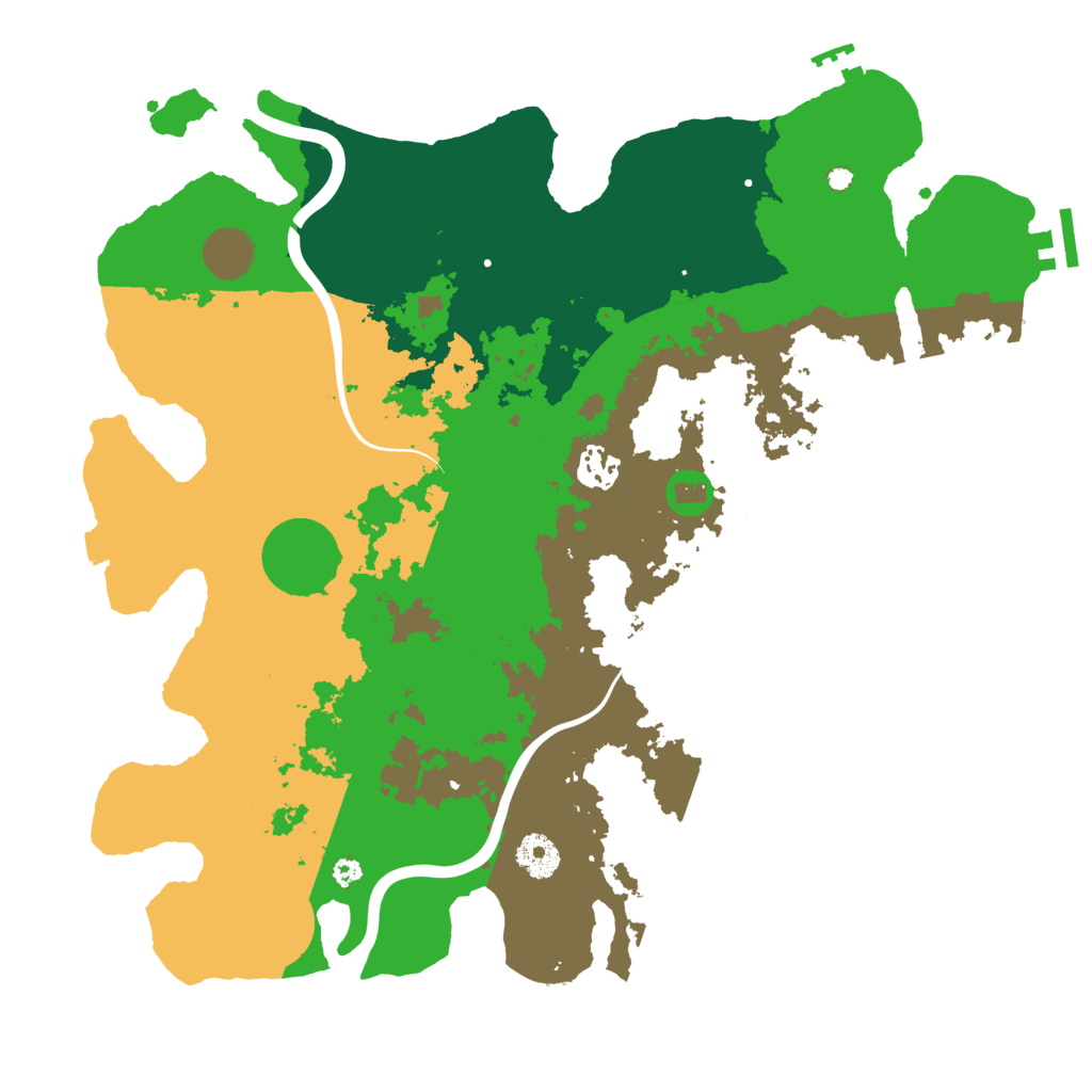 Biome Rust Map: Procedural Map, Size: 3750, Seed: 1791028831