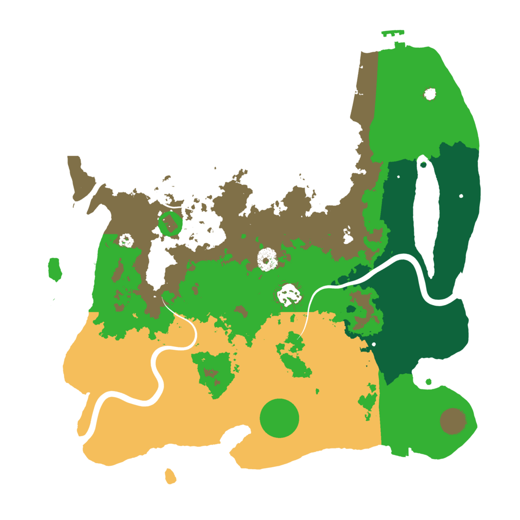 Biome Rust Map: Procedural Map, Size: 3500, Seed: 314900722