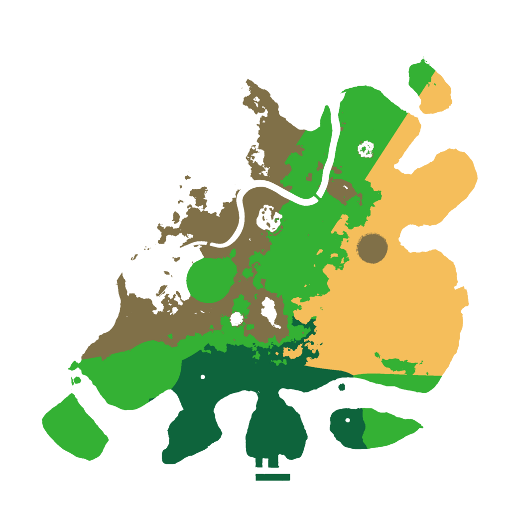 Biome Rust Map: Procedural Map, Size: 3000, Seed: 95381