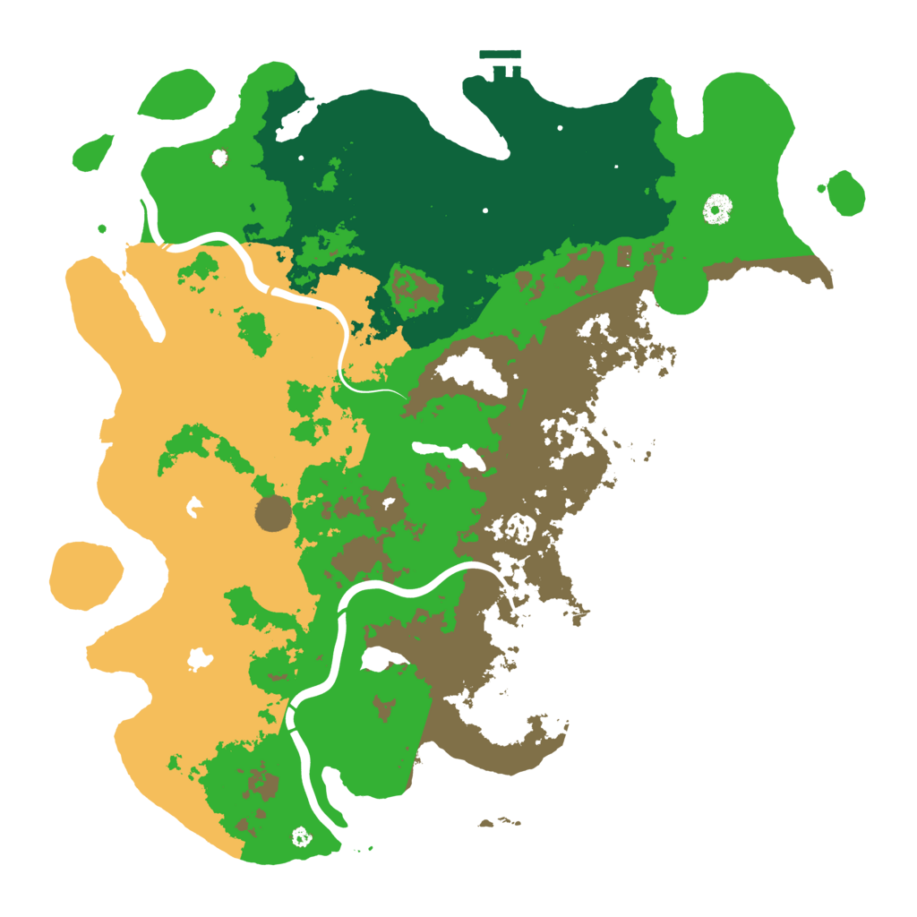 Biome Rust Map: Procedural Map, Size: 4500, Seed: 1849158157