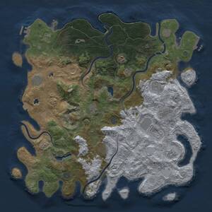 Thumbnail Rust Map: Procedural Map, Size: 4750, Seed: 207020485, 19 Monuments