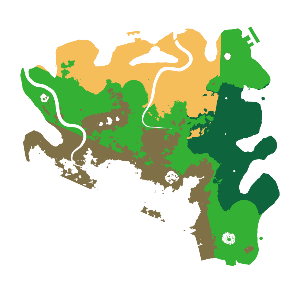 Biome Rust Map: Procedural Map, Size: 3500, Seed: 912592009