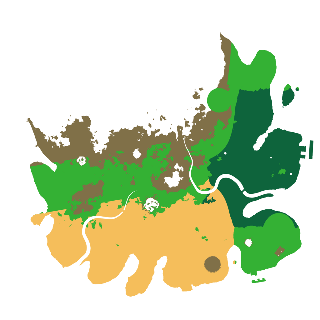 Biome Rust Map: Procedural Map, Size: 3500, Seed: 839286028