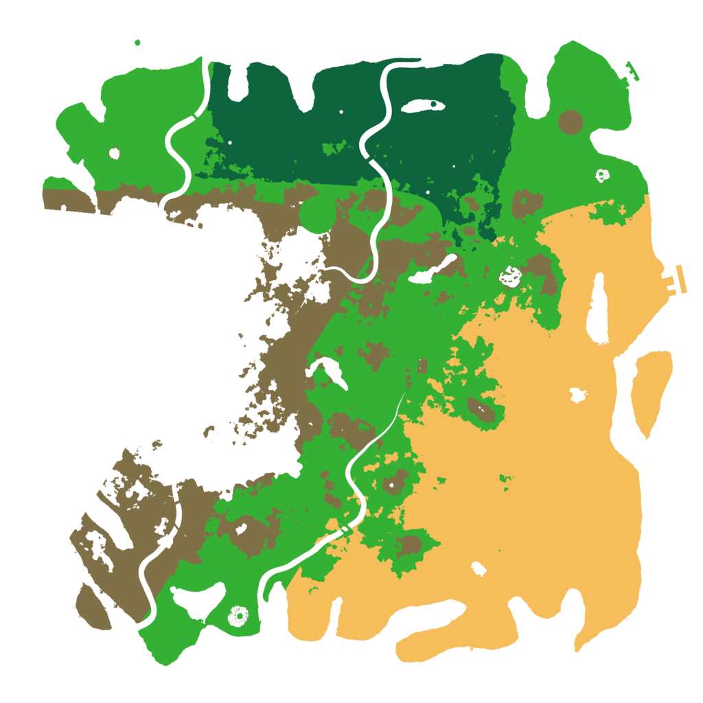 Biome Rust Map: Procedural Map, Size: 5000, Seed: 2089977660