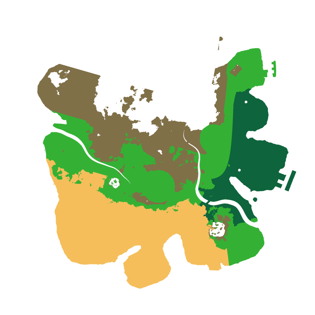 Biome Rust Map: Procedural Map, Size: 3000, Seed: 13698755
