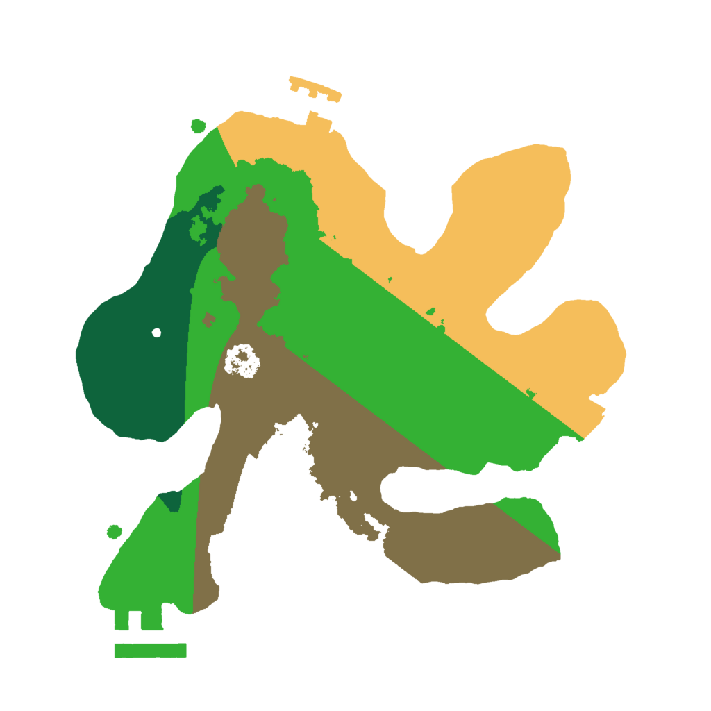 Biome Rust Map: Procedural Map, Size: 2000, Seed: 20261007