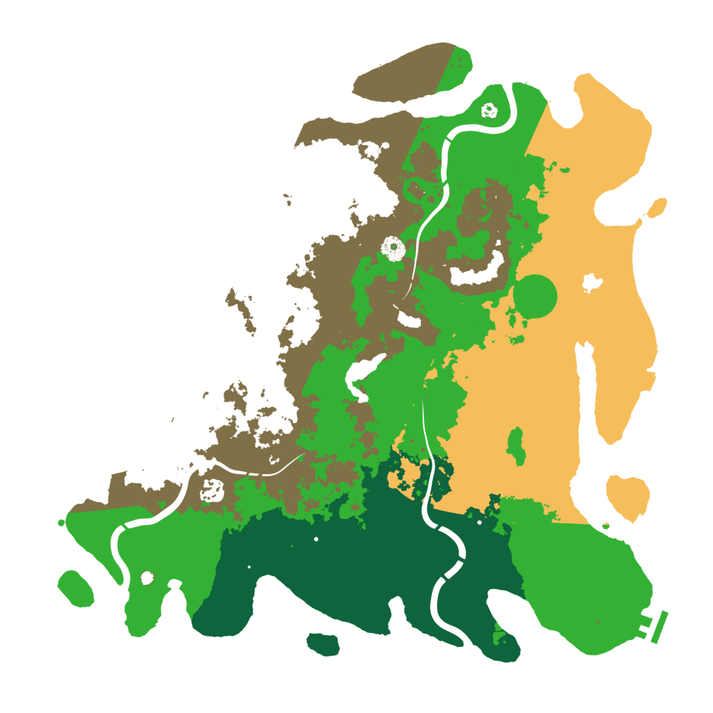Biome Rust Map: Procedural Map, Size: 4300, Seed: 20261002
