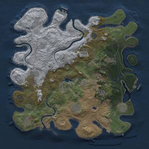 Thumbnail Rust Map: Procedural Map, Size: 4250, Seed: 1109928835, 19 Monuments