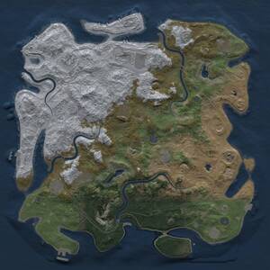 Thumbnail Rust Map: Procedural Map, Size: 4750, Seed: 1994068847, 19 Monuments