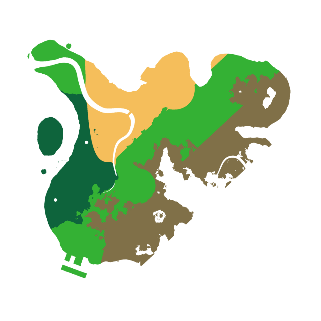 Biome Rust Map: Procedural Map, Size: 2500, Seed: 932654047