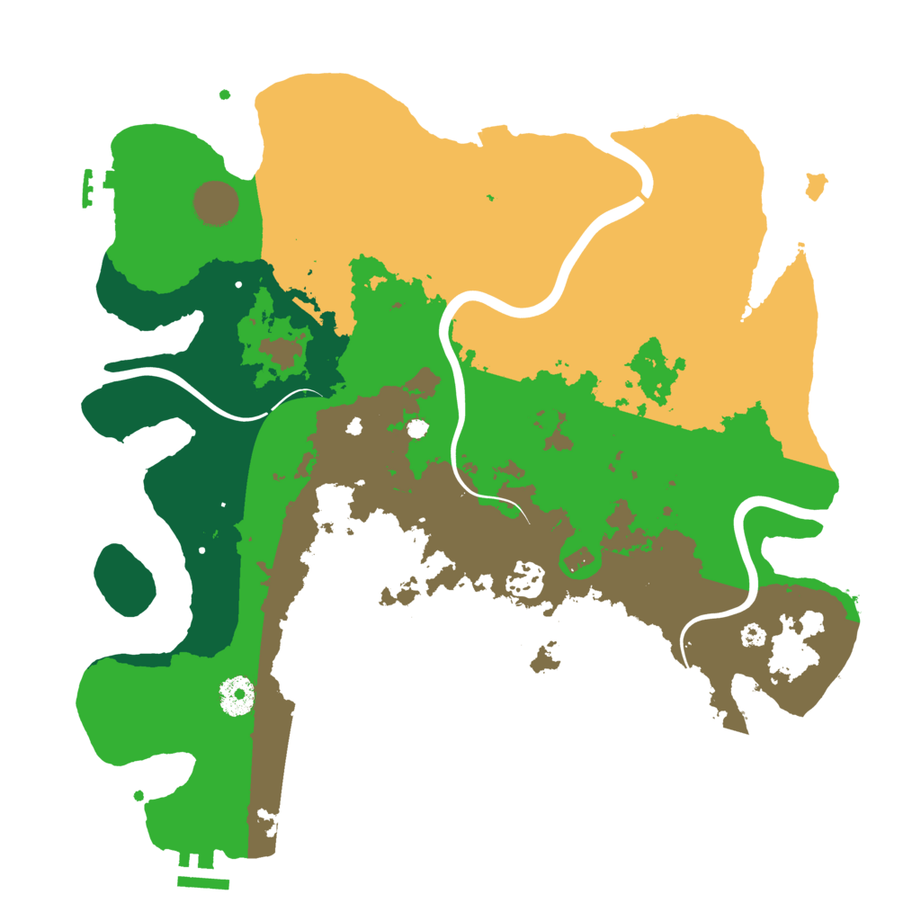 Biome Rust Map: Procedural Map, Size: 3600, Seed: 1993724739