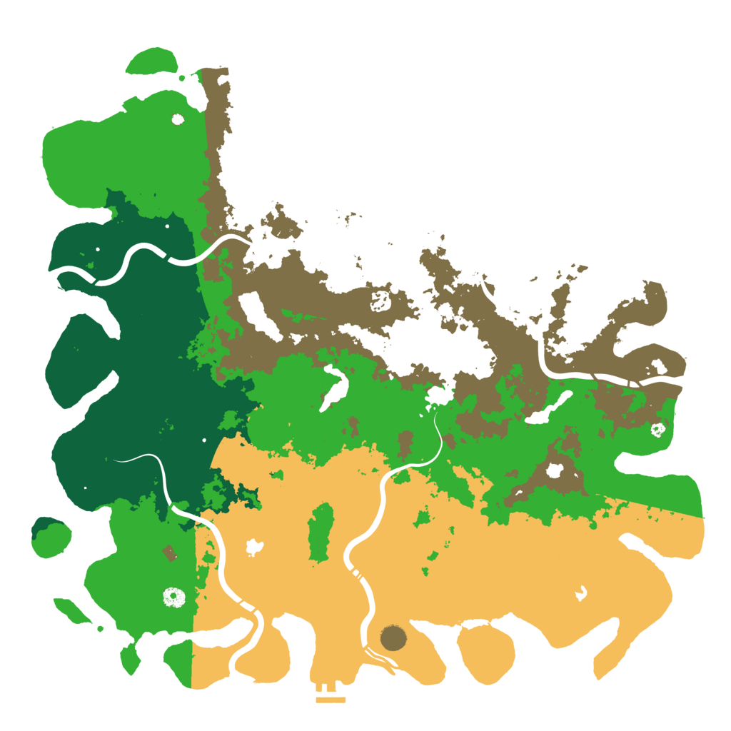 Biome Rust Map: Procedural Map, Size: 5000, Seed: 589912370