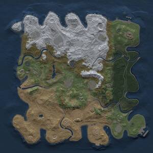 Thumbnail Rust Map: Procedural Map, Size: 4250, Seed: 1624560841, 19 Monuments