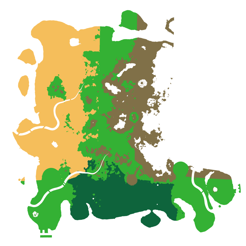 Biome Rust Map: Procedural Map, Size: 4250, Seed: 696129498